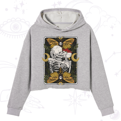 Purplehecate Deathless Moonlit Love Crop Hoodie