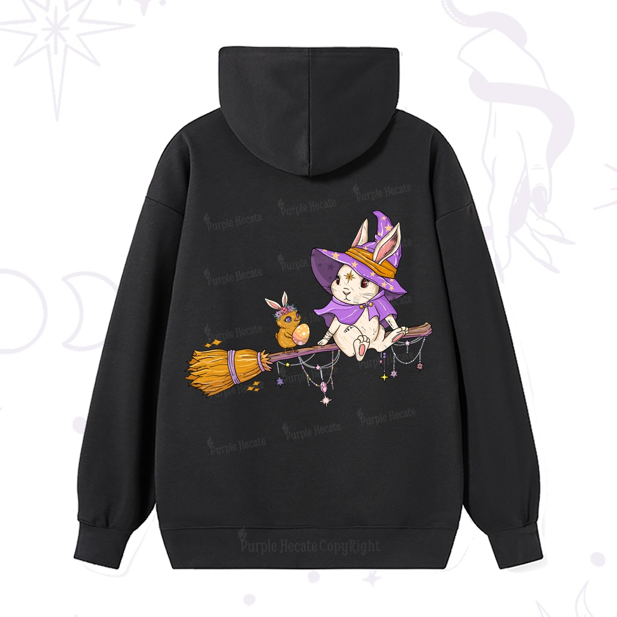 Purplehecate Bunny Witch's Easter Adventure Hoodie