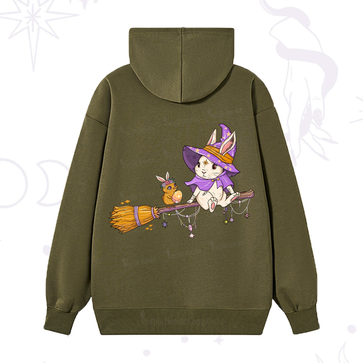 Purplehecate Bunny Witch's Easter Adventure Hoodie