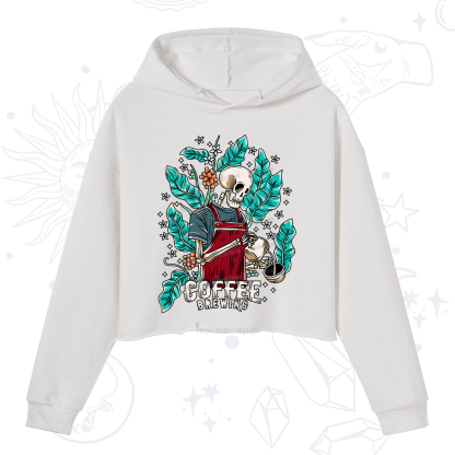 Purplehecate Coffee Brewing Crop Hoodie