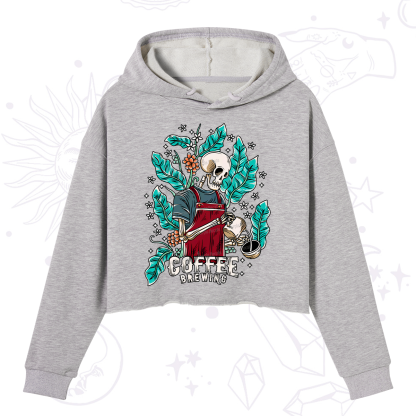 Purplehecate Coffee Brewing Crop Hoodie