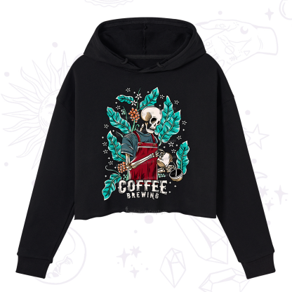 Purplehecate Coffee Brewing Crop Hoodie