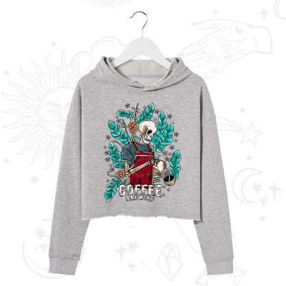 Purplehecate Coffee Brewing Crop Hoodie