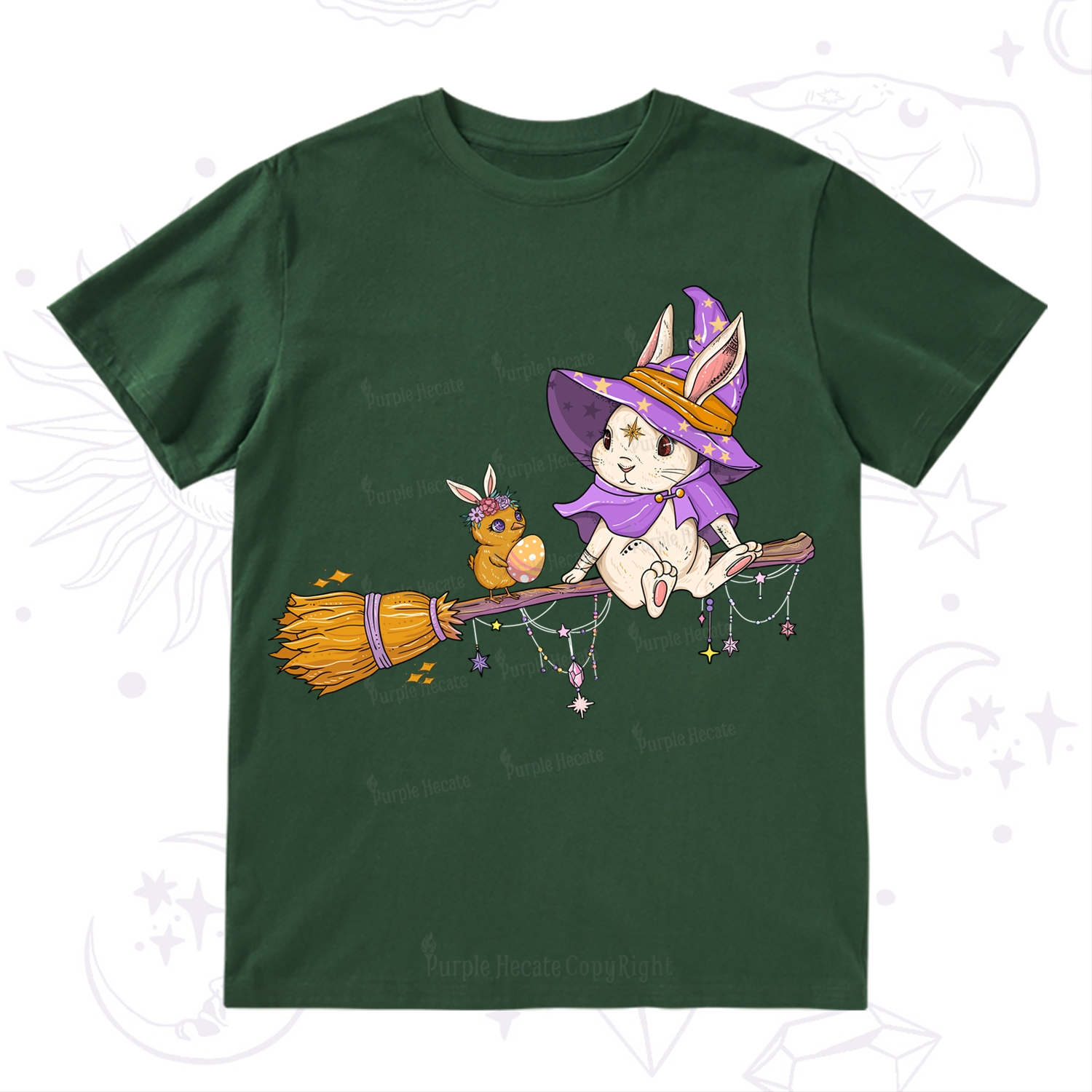 Purplehecate Bunny Witch's Easter Adventure T-Shirt