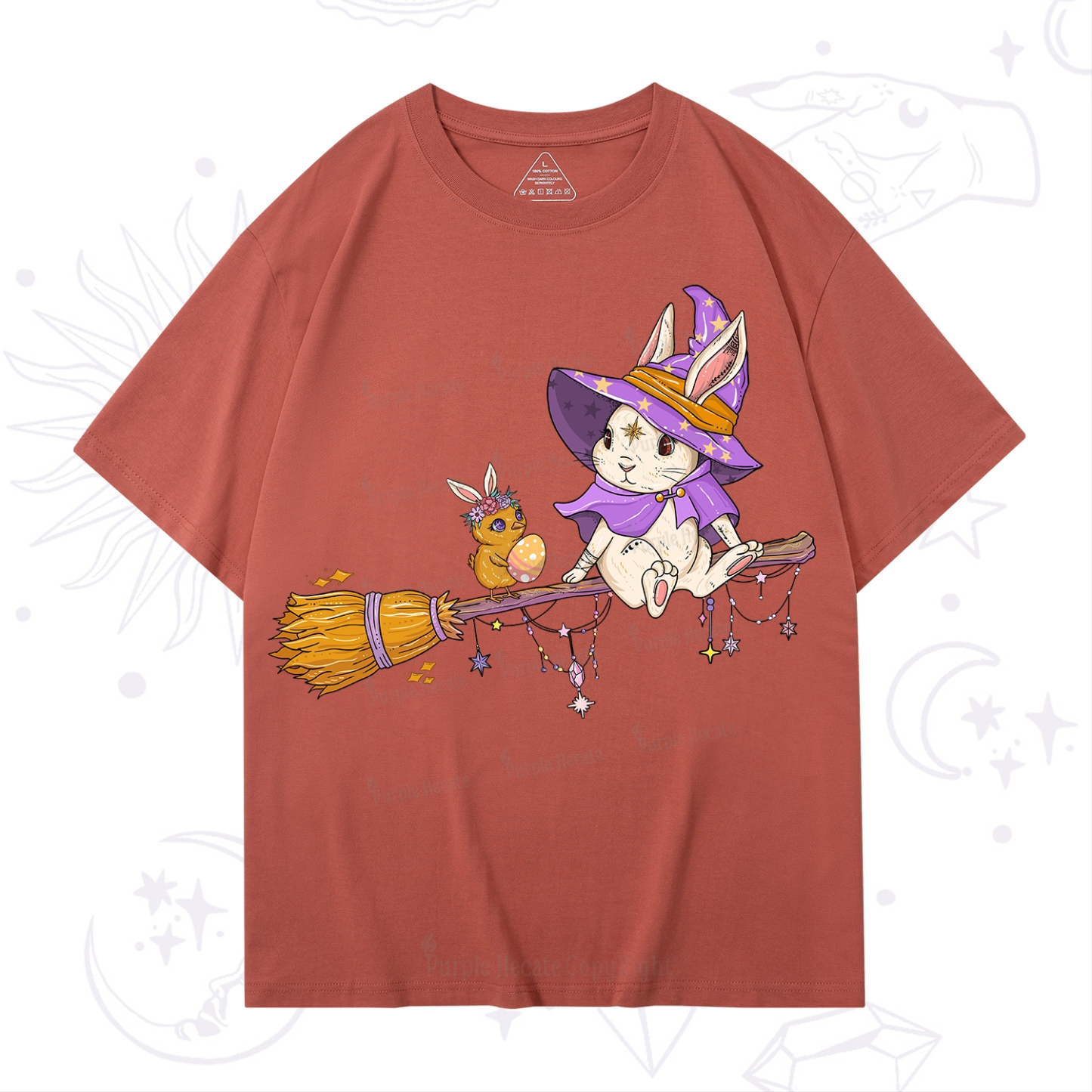 Purplehecate Bunny Witch's Easter Adventure T-Shirt