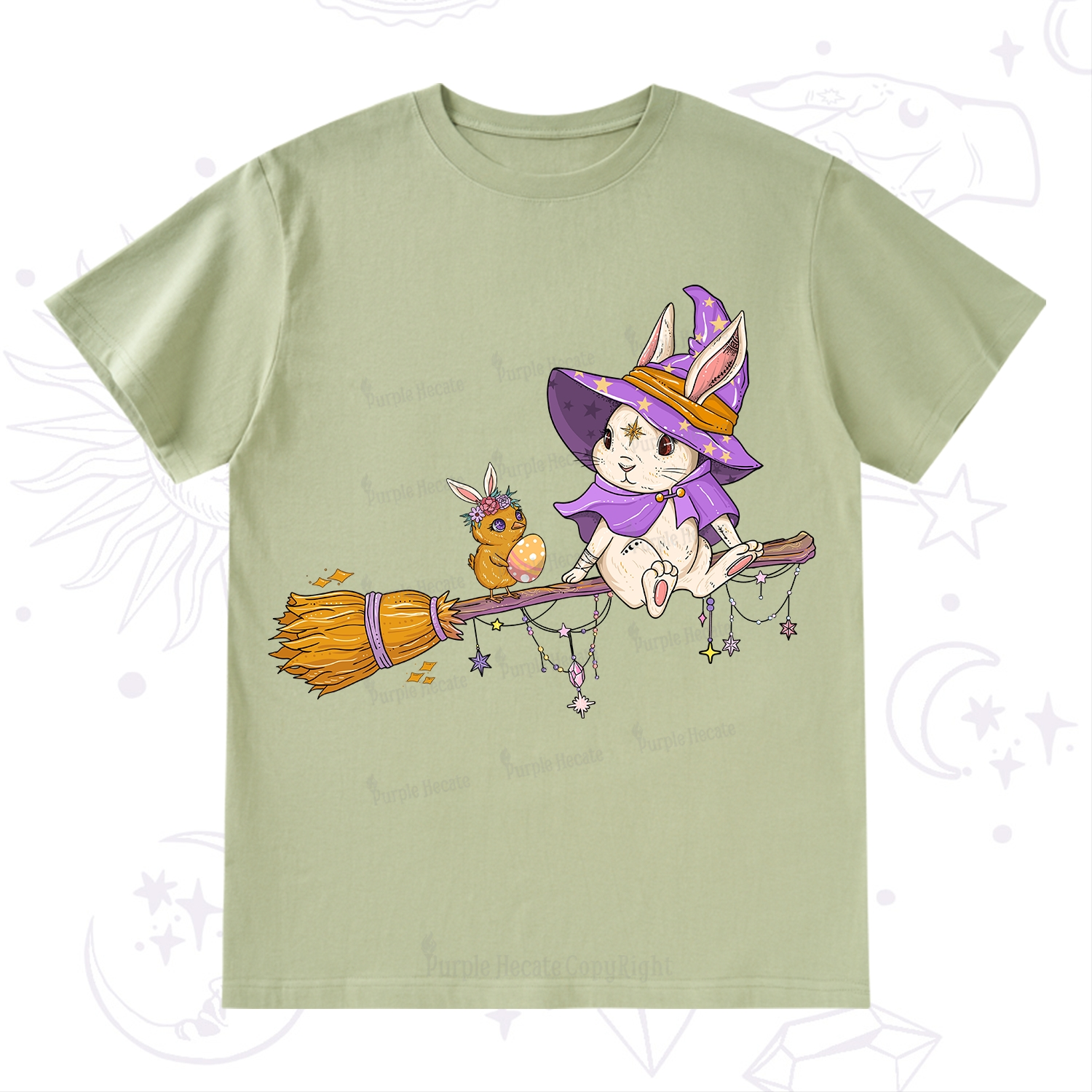 Purplehecate Bunny Witch's Easter Adventure T-Shirt