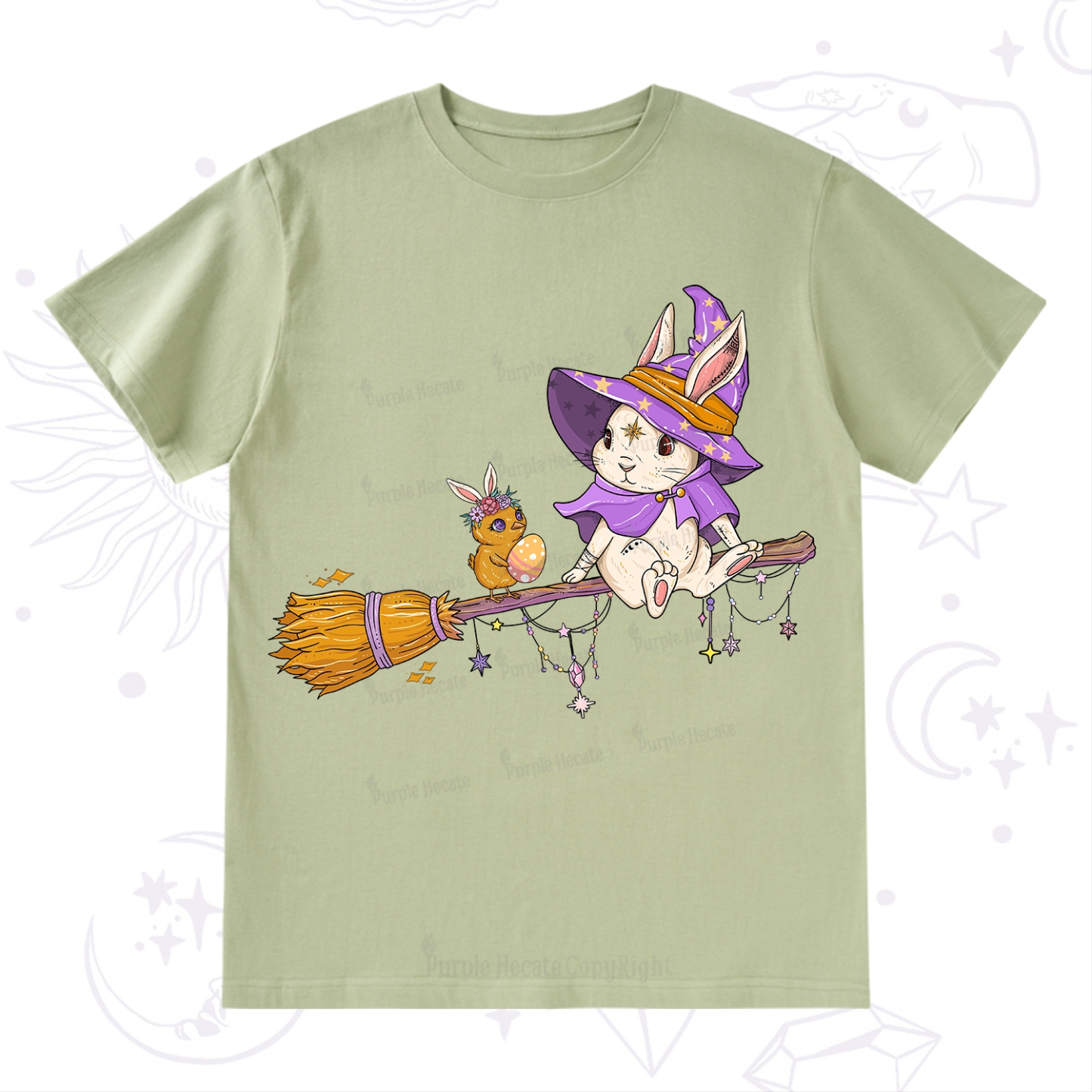 Purplehecate Bunny Witch's Easter Adventure T-Shirt