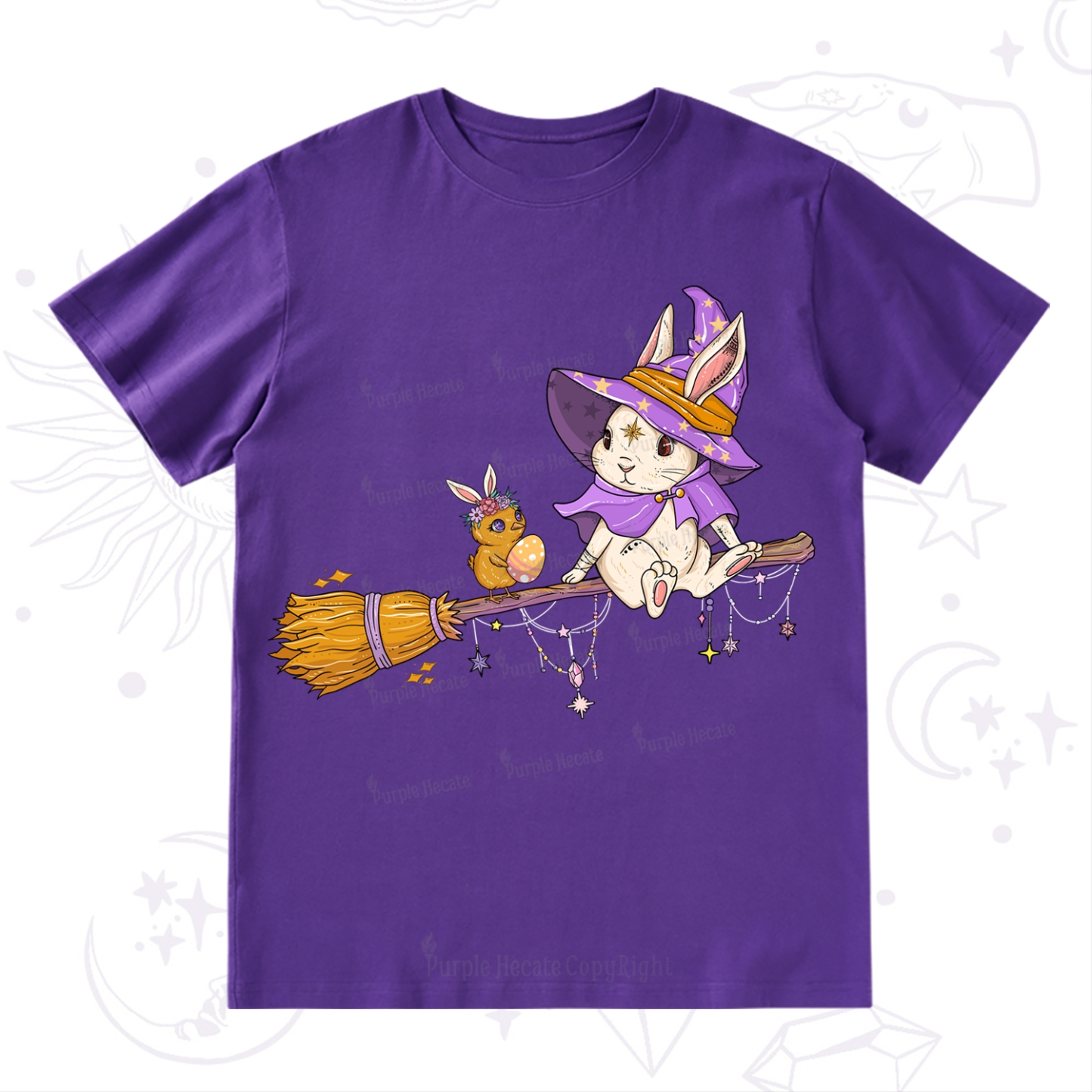 Purplehecate Bunny Witch's Easter Adventure T-Shirt