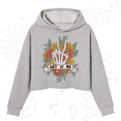 Purplehecate Letting Go Bravely Crop Hoodie