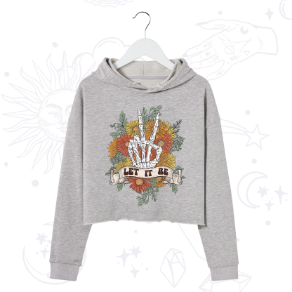 Purplehecate Letting Go Bravely Crop Hoodie