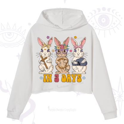 Purplehecate In 3 Days Easter Crop Hoodie