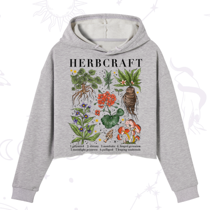 Purplehecate Magical Herbcraft Crop Hoodie