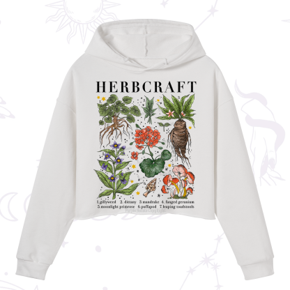 Purplehecate Magical Herbcraft Crop Hoodie