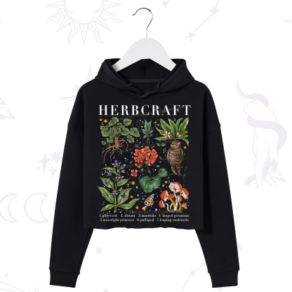 Purplehecate Magical Herbcraft Crop Hoodie