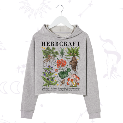 Purplehecate Magical Herbcraft Crop Hoodie