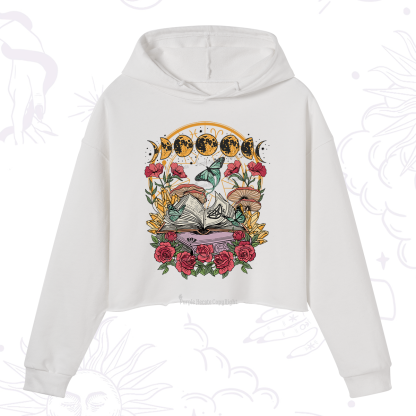 Purplehecate Witchy Book Crop Hoodie