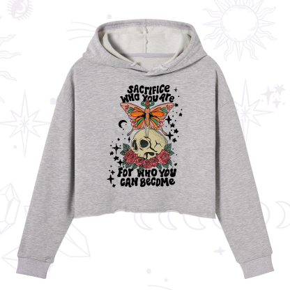 Purplehecate For Who You Can Become Crop Hoodie