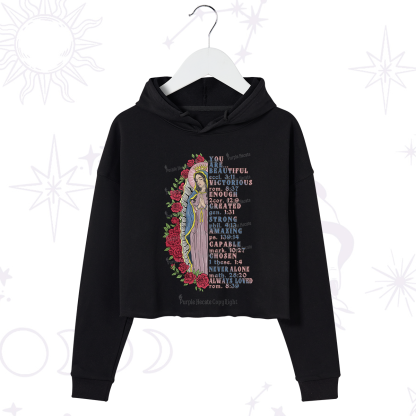 Purplehecate Biblical Blessings Crop Hoodie