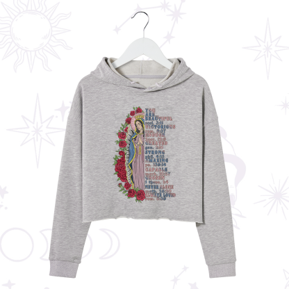 Purplehecate Biblical Blessings Crop Hoodie