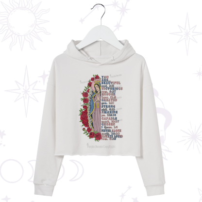 Purplehecate Biblical Blessings Crop Hoodie