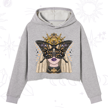 Purplehecate Butterfly Witchy Crop Hoodie