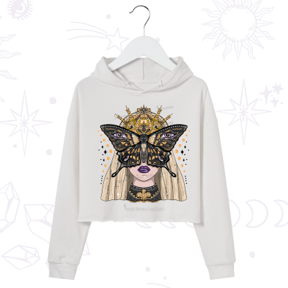 Purplehecate Butterfly Witchy Crop Hoodie