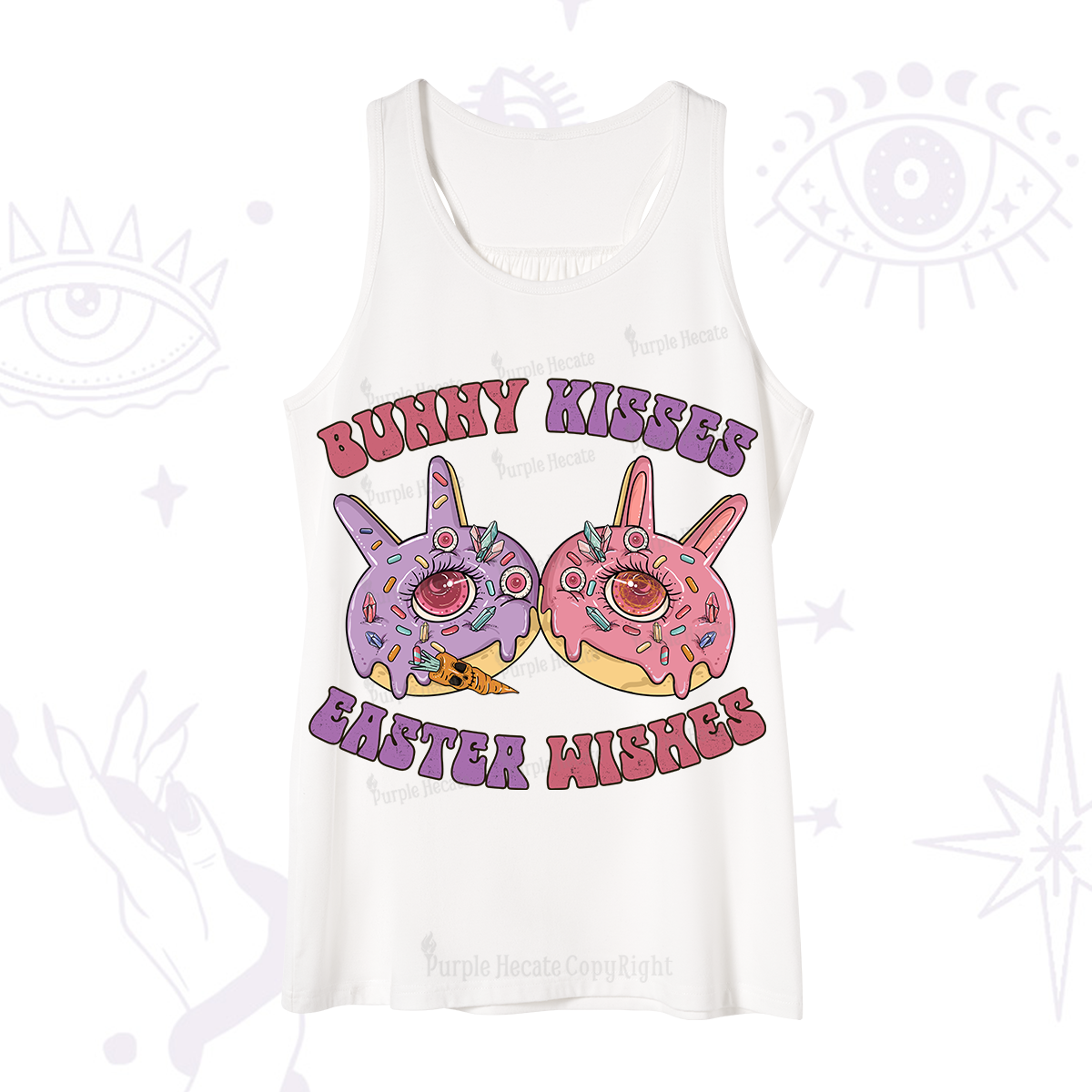 Purplehecate Bunny Kisses Easter Wishes Tank