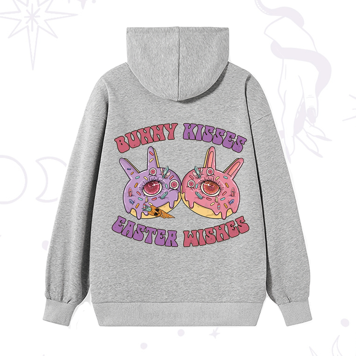 Purplehecate Bunny Kisses Easter Wishes Hoodie