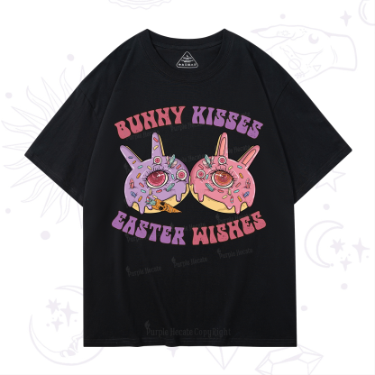 Purplehecate Bunny Kisses Easter Wishes T-Shirt