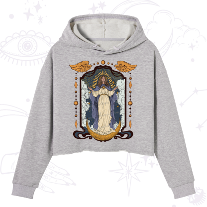 Purplehecate Holy Guardian Crop Hoodie