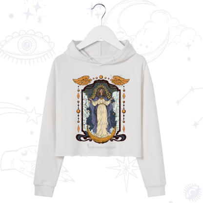 Purplehecate Holy Guardian Crop Hoodie