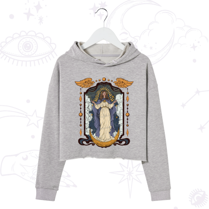 Purplehecate Holy Guardian Crop Hoodie