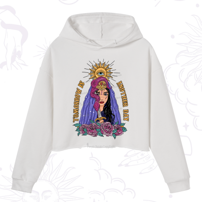 Purplehecate Prophetic Eye Witch Crop Hoodie