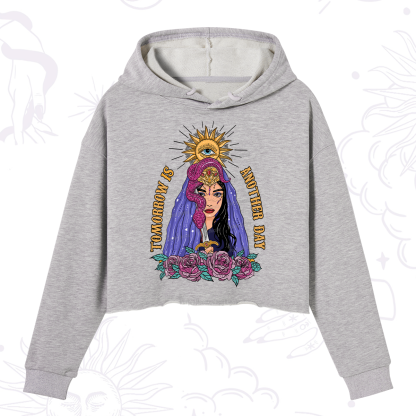 Purplehecate Prophetic Eye Witch Crop Hoodie