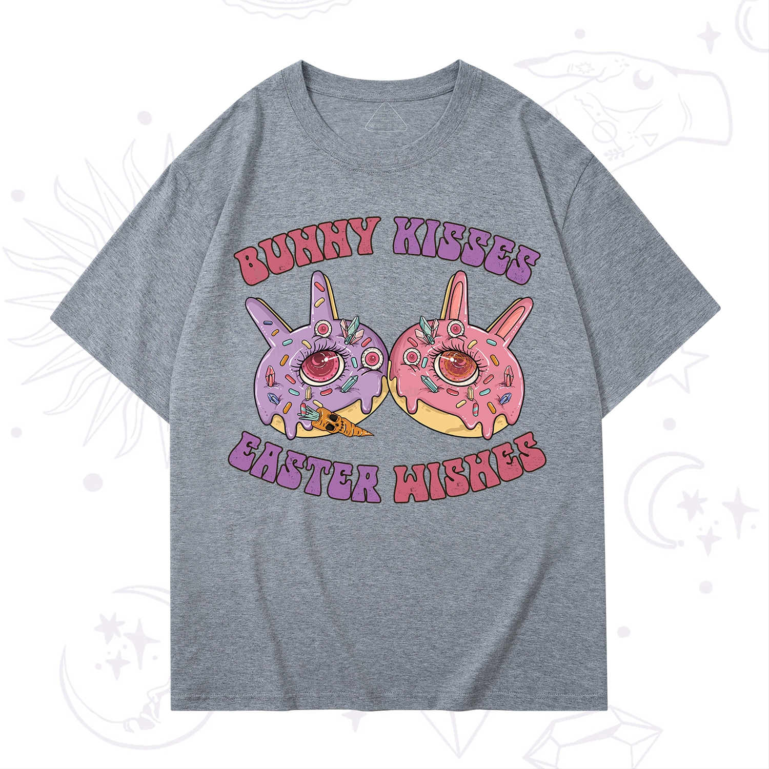 Purplehecate Bunny Kisses Easter Wishes T-Shirt