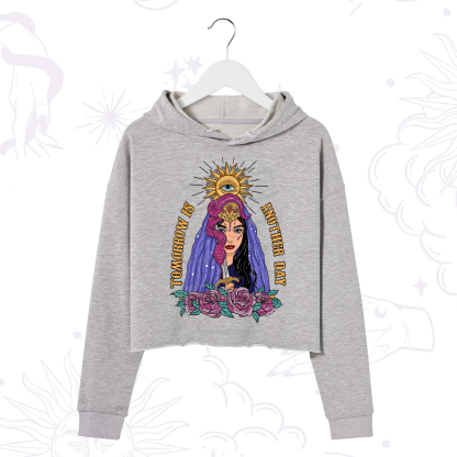 Purplehecate Prophetic Eye Witch Crop Hoodie