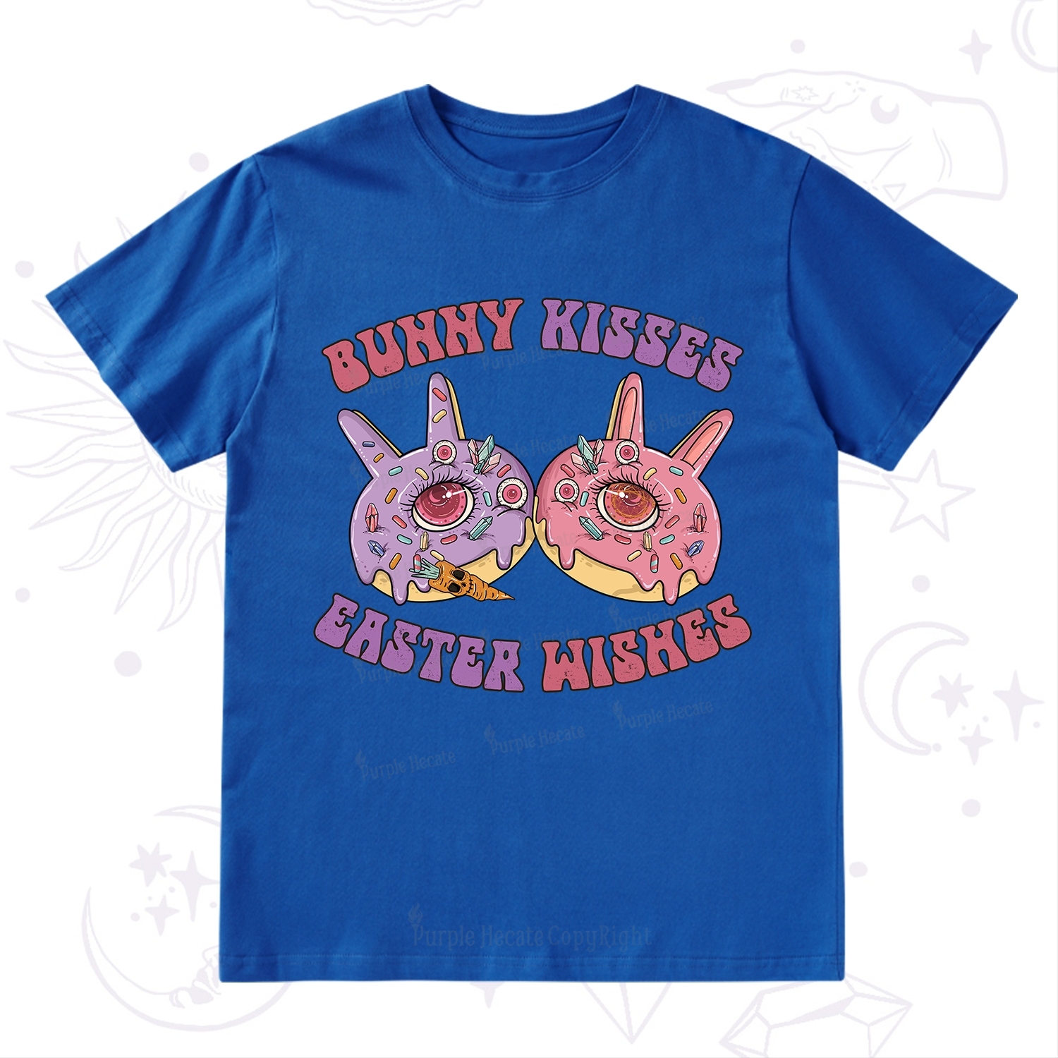 Purplehecate Bunny Kisses Easter Wishes T-Shirt
