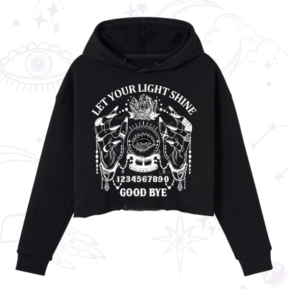 Purplehecate Let Your Light Shine Crop Hoodie