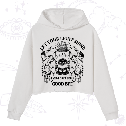 Purplehecate Let Your Light Shine Crop Hoodie