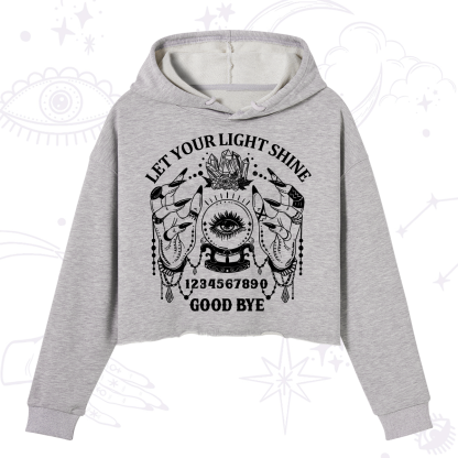 Purplehecate Let Your Light Shine Crop Hoodie