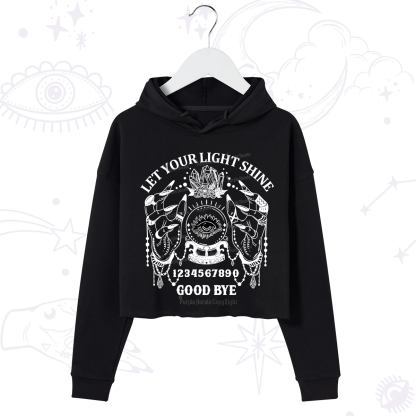 Purplehecate Let Your Light Shine Crop Hoodie
