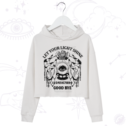 Purplehecate Let Your Light Shine Crop Hoodie