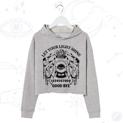 Purplehecate Let Your Light Shine Crop Hoodie
