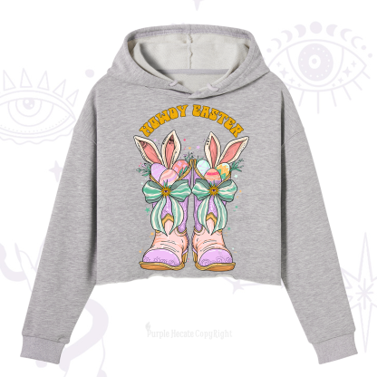 Purplehecate Howdy Easter Crop Hoodie