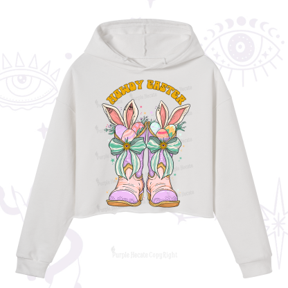 Purplehecate Howdy Easter Crop Hoodie