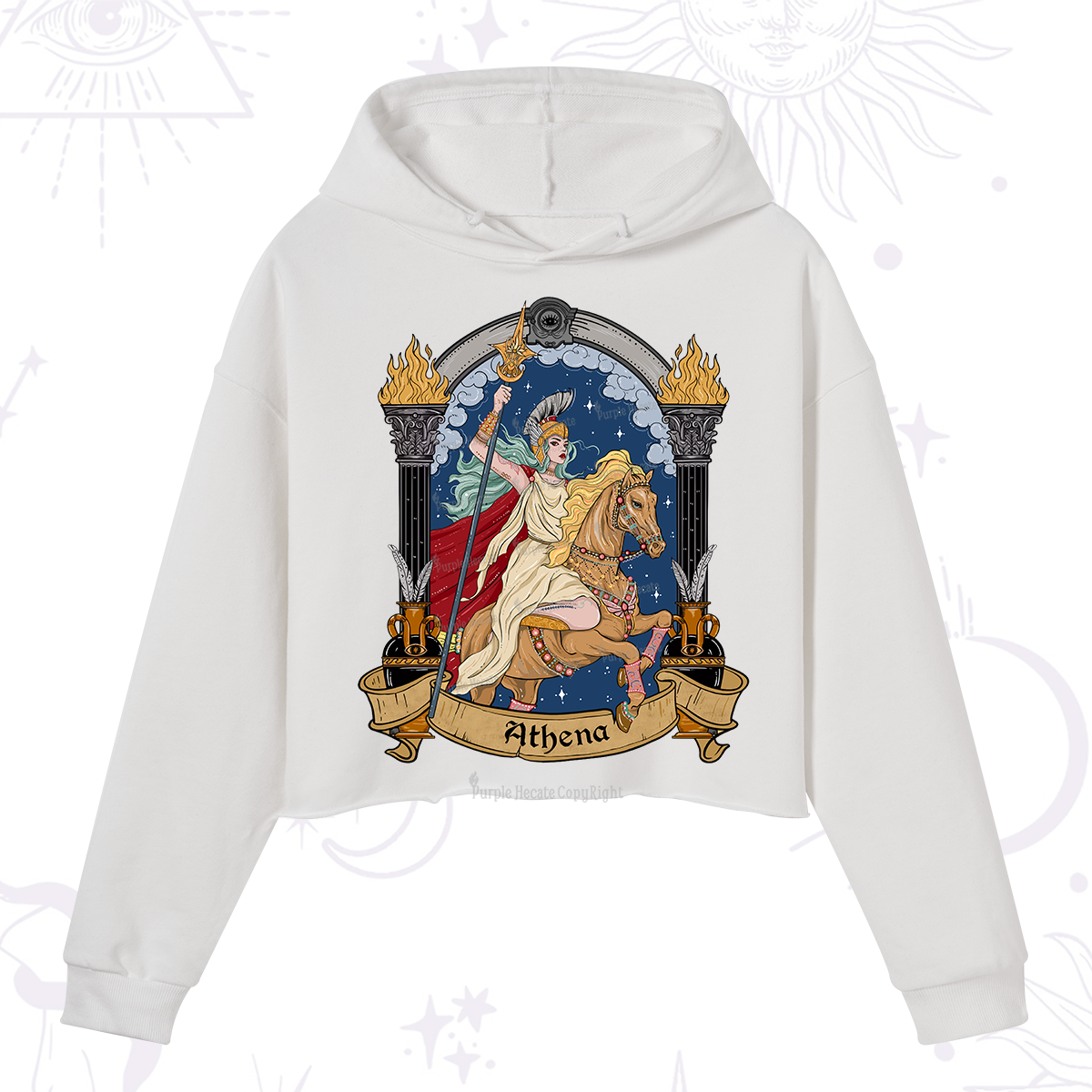 Purplehecate The Mighty Goddess Athena Hoodie