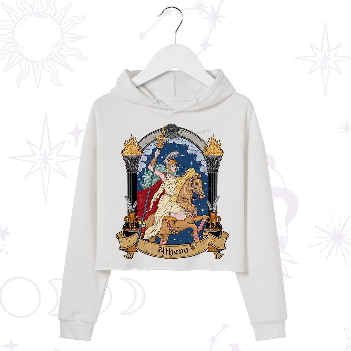 Purplehecate The Mighty Goddess Athena Hoodie