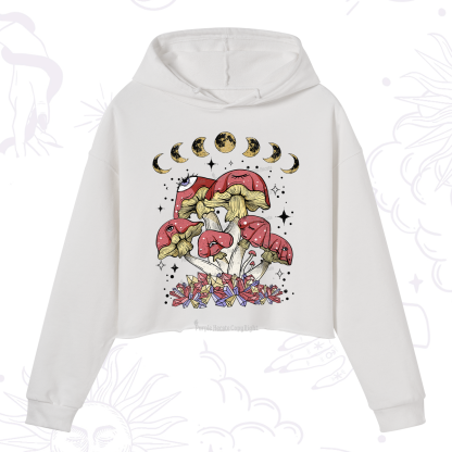 Purplehecate Magic Mushroom Crop Hoodie
