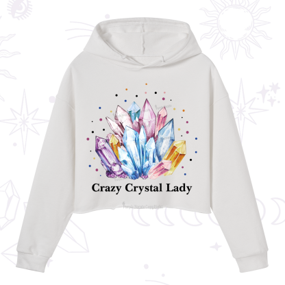 Purplehecate Crazy Crystal Crop Hoodie