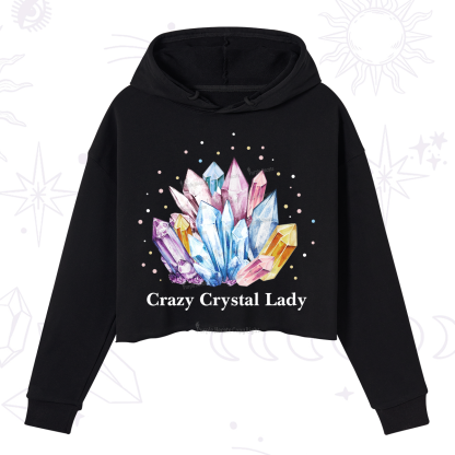 Purplehecate Crazy Crystal Crop Hoodie